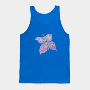 Butterfly Spiral Design Tank Top